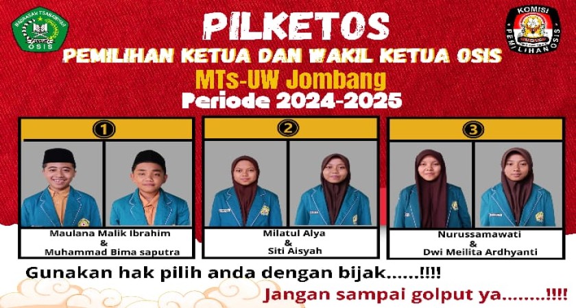 MENGUKIR MASA DEPAN SEKOLAH DENGAN PEMILIHAN KETUA OSIS ( PILKETOS) 2024/2025
