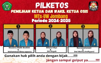MENGUKIR MASA DEPAN SEKOLAH DENGAN PEMILIHAN KETUA OSIS ( PILKETOS) 2024/2025